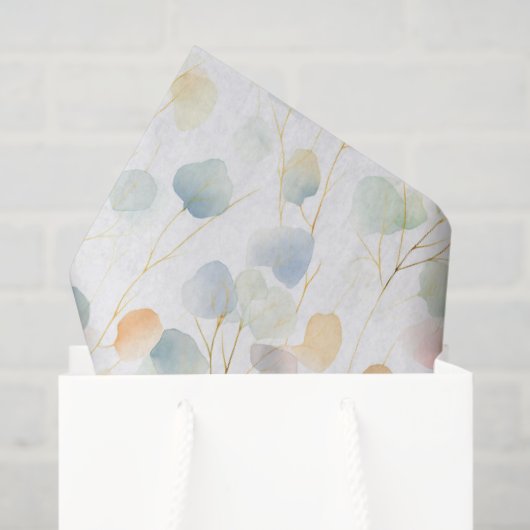 Kleurrijk Eucalyptusblad Tissuepapier (Cadeauzakje)