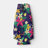 Kleurrijk Exotisch Bloempatroon-23021 Flesjeskoeler (Achterkant)