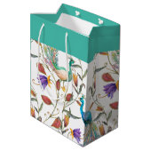 Kleurrijk exotisch patroonpatroon medium cadeauzakje (Achterkant Gekanteld)