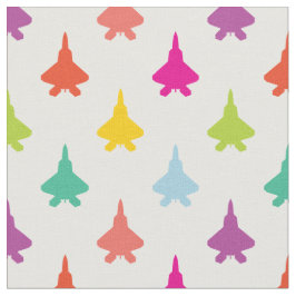 Kleurrijk F-22 Raptor Fighter Jet Pattern Stof