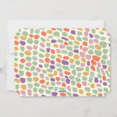 Kleurrijk feestgejuich feestdagenkaart (Achterkant)