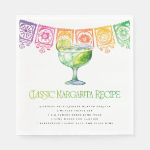 Kleurrijk Fiesta Classic Margarita Recept Servet