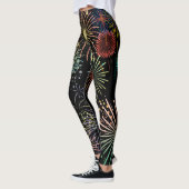 Kleurrijk Fireworks grafisch ontwerp Leggings (Links)