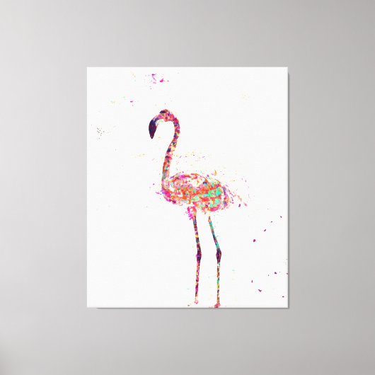 Kleurrijk Flamingo Print Art Gift Lover (Voorkant)