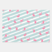 Kleurrijk Flamingo Verpakkingsdocument Inpakpapier Vel (Voorkant)