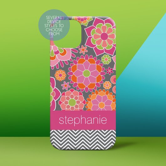 Kleurrijk flessenpatroon - Aangepaste naam Case-Mate iPhone Case