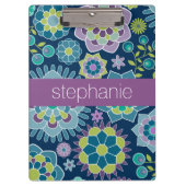 Kleurrijk flessenpatroon - Aangepaste naam Klembord (Voorkant)