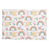 Kleurrijk flessenregenboogpatroon kussensloop (Achterkant)