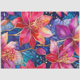 Kleurrijk Floral Ink Art Tissue Papier