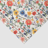 Kleurrijk Floral Patroon Weefselpapier Tissuepapier (Detail)