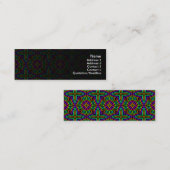 Kleurrijk Floral Pattern Alternative Small Mini Visitekaartje (Voorkant / Achterkant)