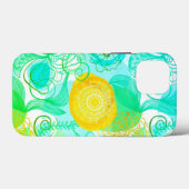 Kleurrijk floreel abstract hoesje (Achterkant (horizontaal))