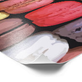 Kleurrijk Frans Macaron Patroon Foto Afdruk (Hoek)