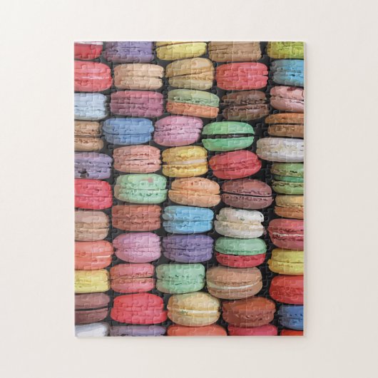 Kleurrijk Frans Macaron Patroon Legpuzzel (Verticaal)