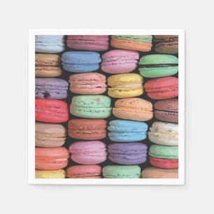 Kleurrijk Frans Macaron Patroon Servet