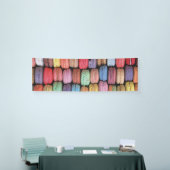 Kleurrijk Frans Macaron Patroon Spandoek (Beurs)