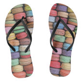 Kleurrijk Frans Macaron Patroon Teenslippers (Voetbed)