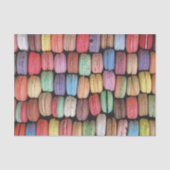 Kleurrijk Frans Macaron Patroon Tissuepapier (Voorkant)