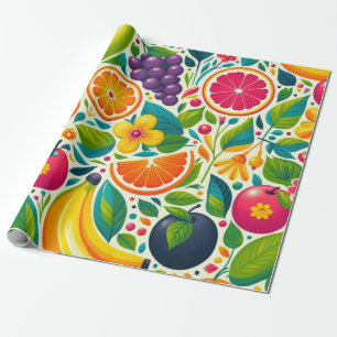 Kleurrijk fruit cadeaupapier