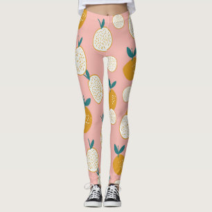 Kleurrijk fruit, naadloos achtergrondpatroon. leggings