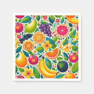 Kleurrijk fruit servet