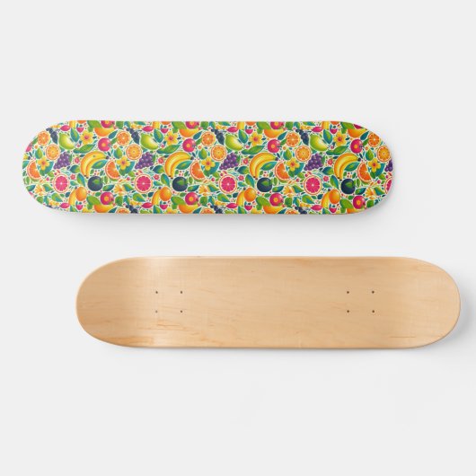 Kleurrijk fruit skateboard (Horizontaal)