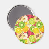 Kleurrijk fruitpatroon magneet (Voorkant / Achterkant)