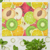 Kleurrijk fruitpatroon theedoek (Gevouwen)