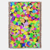 Kleurrijk fusiepatroon ontwerp deken (Voorkant Verticaal)