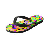 Kleurrijk fusiepatroon ontwerp kinder teenslippers (Schuin)