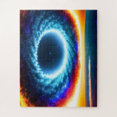 Kleurrijk Galactisch Storm Over Fun Planet in de r Legpuzzel (Verticaal)