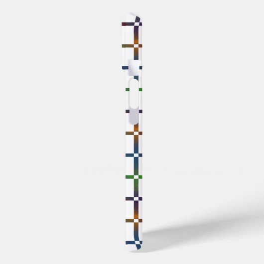 Kleurrijk Geblendeerd Regenboograster met Negatiev Case-Mate iPhone Case (Achterkant / Links)