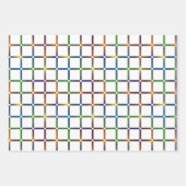 Kleurrijk Geblendeerd Regenboograster met Negatiev Inpakpapier Vel (Voorkant)