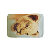 Kleurrijk geïllustreerd badmat - Leeuw (Voorkant)