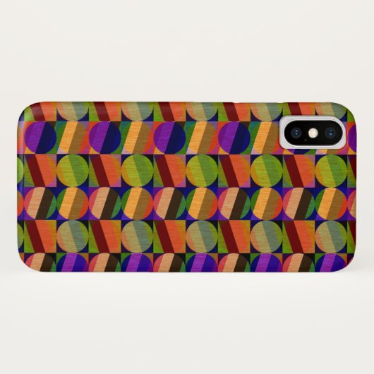 Kleurrijk  geïnspireerd patroon Case-Mate iPhone case (Achterkant (horizontaal))
