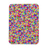 Kleurrijk gekleurd in vierkant patroon voor grafis magneet (Verticaal)