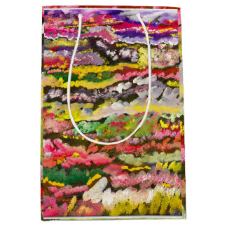 Kleurrijk Gelagde Abstract Landschap Medium Cadeauzakje