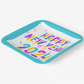 Kleurrijk Gelukkig Nieuwjaar 2024 Papier Bord (Gebogen)