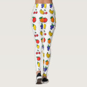 Kleurrijk, gemengd fruitpatroon leggings (Achterkant)