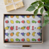 Kleurrijk gemengd fruitpatroon tissuepapier (Geschenk)
