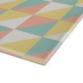 Kleurrijk geometrisch Abstract driehoekspatroon Snijplank (Hoek)