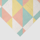Kleurrijk geometrisch Abstract driehoekspatroon Tissuepapier (Detail)