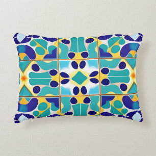 Kleurrijk Geometrisch Abstract Ontwerp Accent Kussen