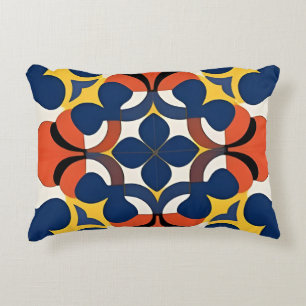 Kleurrijk Geometrisch Abstract Ontwerp Accent Kussen