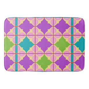 Kleurrijk Geometrisch Abstract Ontwerp Badmat