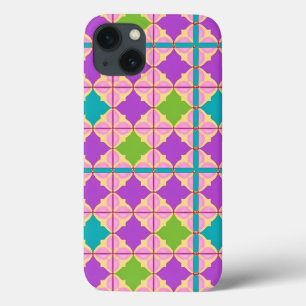 Kleurrijk Geometrisch Abstract Ontwerp iPhone 13 Hoesje