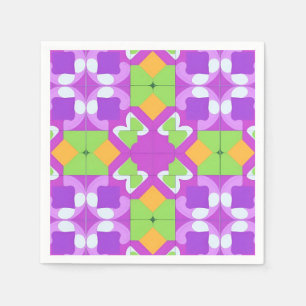 Kleurrijk Geometrisch Abstract Ontwerp Servet