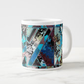 Kleurrijk Geometrisch Abstract Patroon Extra Grote Beker (Voorkant rechts)