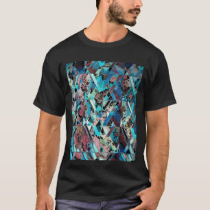 Kleurrijk Geometrisch Abstract Patroon T-shirt