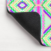 Kleurrijk Geometrisch Boho Patroon Muismat (Hoek)